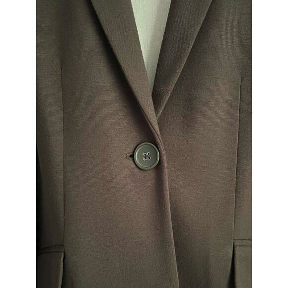 Chico's Womens Brown Classic Stretch Single Button Work Blazer Size Large - Picture 2 of 7